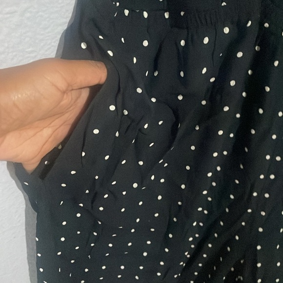 NWT Madewell sz 22 polka dot jumpsuit ruffle front faux wrap - Picture 5 of 8